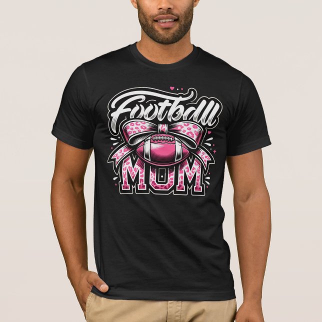 Camiseta T-Shirt de Futebol para Mães de Jogo Orgulhosas (Frente)