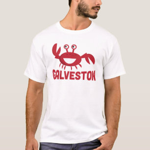 Camiseta T-shirt de Galveston - caranguejo vermelho