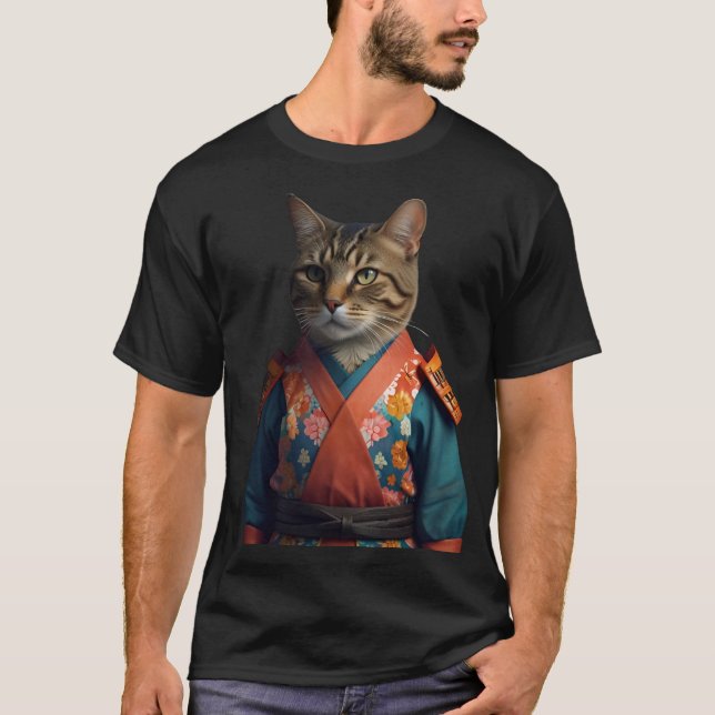 Camiseta t-shirt de gato (Frente)