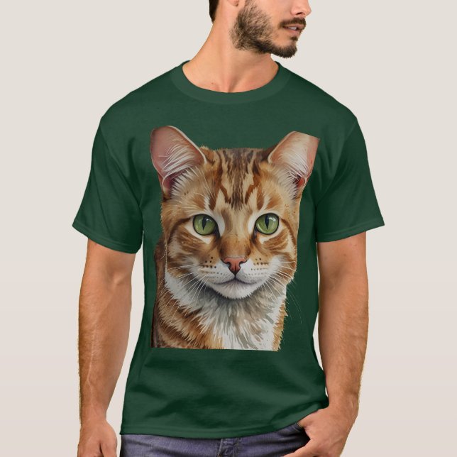 Camiseta t-shirt de gato (Frente)