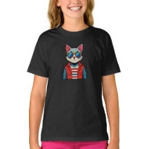 T-shirt de gato