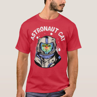 Camiseta T-Shirt de gato astronauta