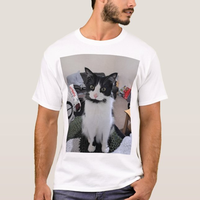 Camiseta T-Shirt de gato bonito (Frente)