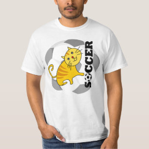 Camiseta T-Shirt de Gato de Futebol
