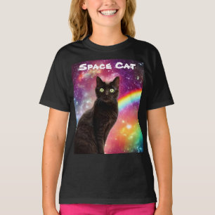 Camiseta T-Shirt de Gato Espacial