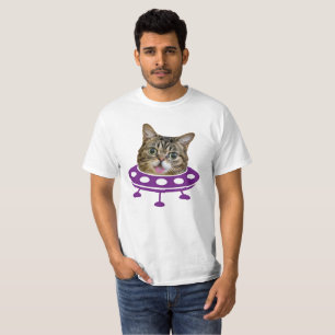 Camiseta T-Shirt de Gato Espacial