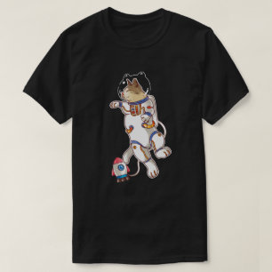 Camiseta T-Shirt de Gato Espacial