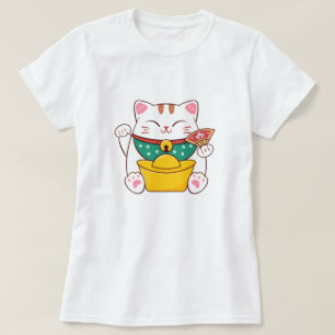 Camiseta T-Shirt De Gato Feliz