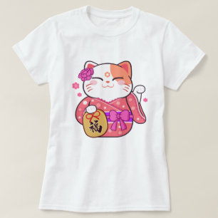 Camiseta T-Shirt De Gato Feliz