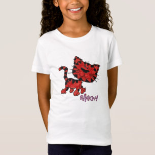 Camiseta T-Shirt de gato laranja
