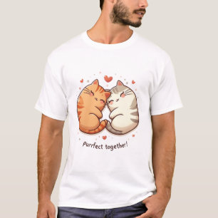Camiseta T-Shirt de Gatos Adoráveis