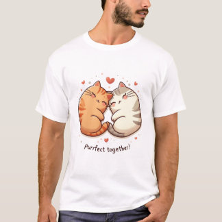 Camiseta T-Shirt de Gatos Adoráveis