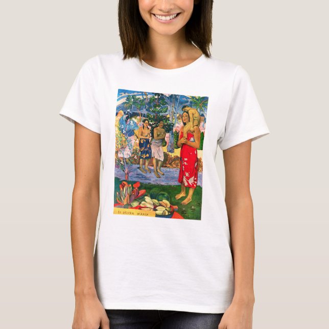 Camiseta T-shirt de Gauguin Ia Orana Maria (Frente)