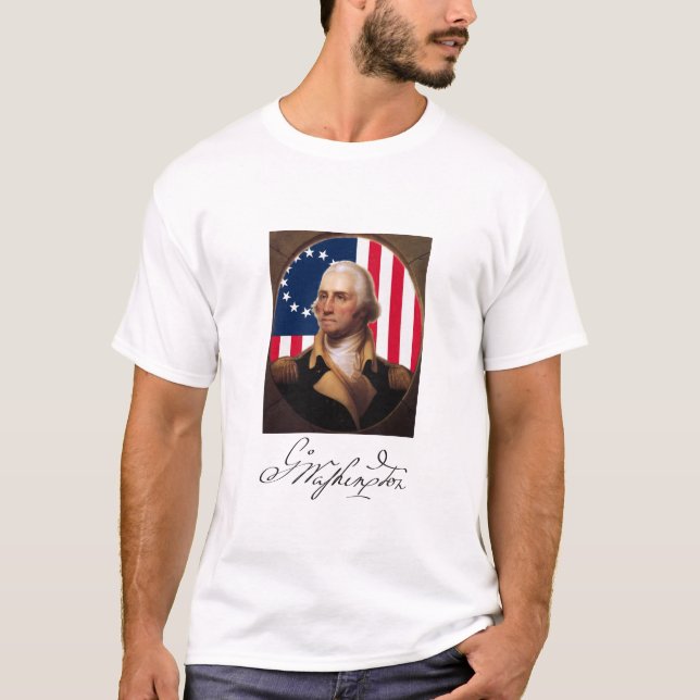 Camiseta T-shirt de George Washington (Frente)