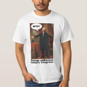 Camiseta T-shirt de George Washington WTF (com subtítulo)