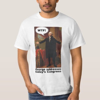 Camiseta T-shirt de George Washington WTF (com subtítulo)