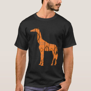 Camiseta T-Shirt de girafa castanha