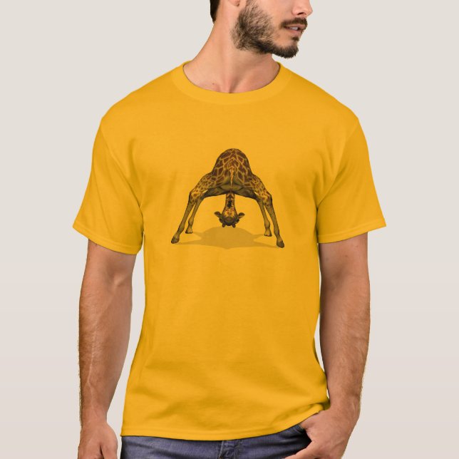 Camiseta T-Shirt de Girafa Flexível (Frente)