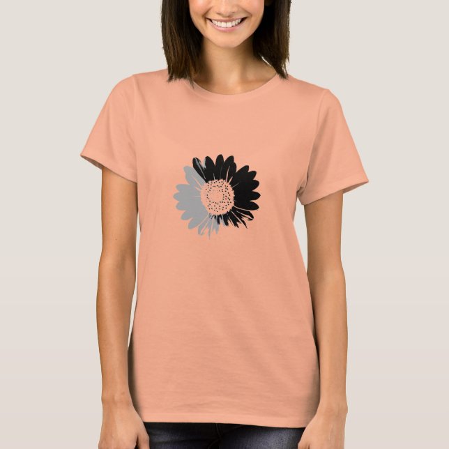 Camiseta T-shirt de girassol (Frente)