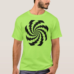 Camiseta T-shirt de giro do relâmpago