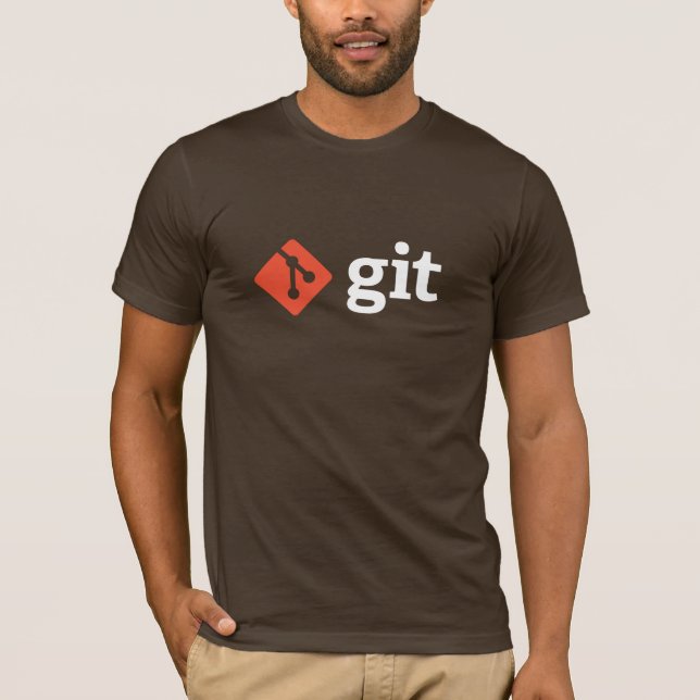 Camiseta T-shirt de Git (Brown) (Frente)