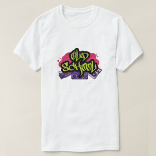 Camiseta T-Shirt de Grafite Antigo da Escola