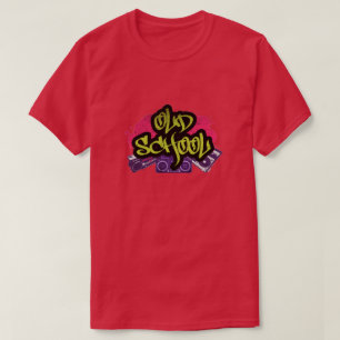 Camiseta T-Shirt de Grafite Antigo da Escola