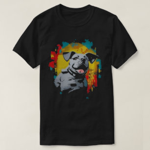 Camiseta T-Shirt de Grafite de Cão