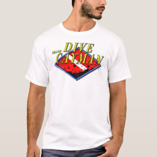 Camiseta T-shirt de Grande Caimão do mergulho