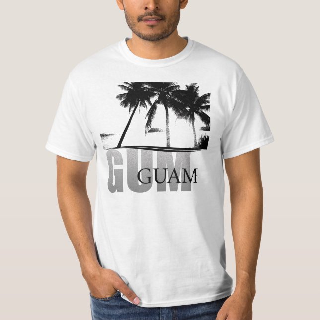 Camiseta T-shirt de Guam da baía de Hagatna (Frente)