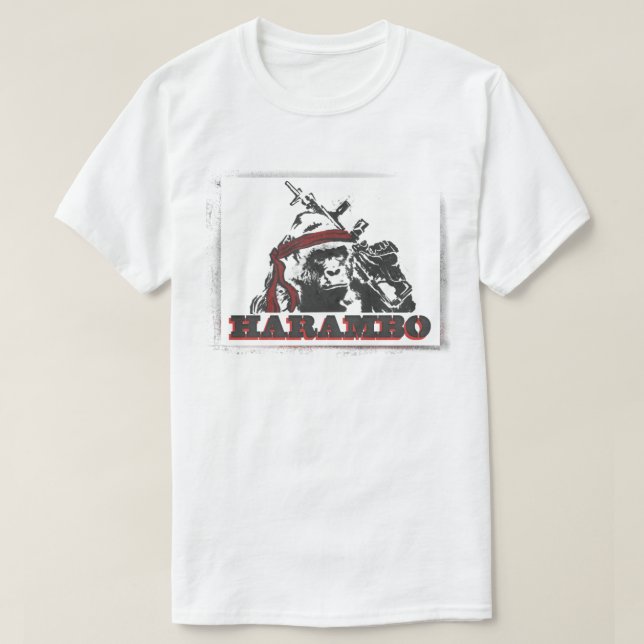 Camiseta T-shirt de Harambo (Frente do Design)