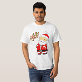 Camiseta T-shirt de Heaux Heaux Heaux do papai noel