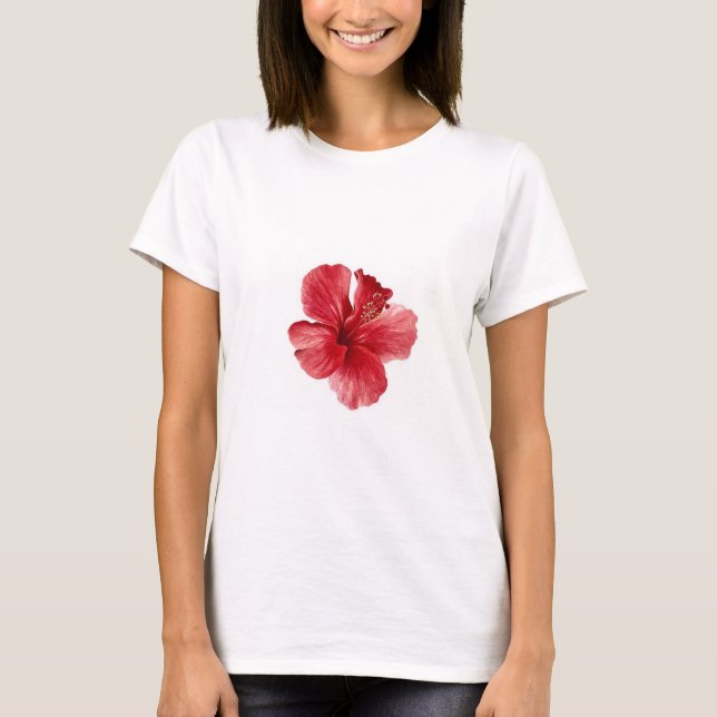 Camiseta t-shirt de hibisco (Frente)