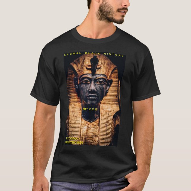 Camiseta T-Shirt de HISTÓRIA NEGRA GLOBAL (Frente)