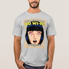Camiseta T-Shirt de horror das mídias sociais