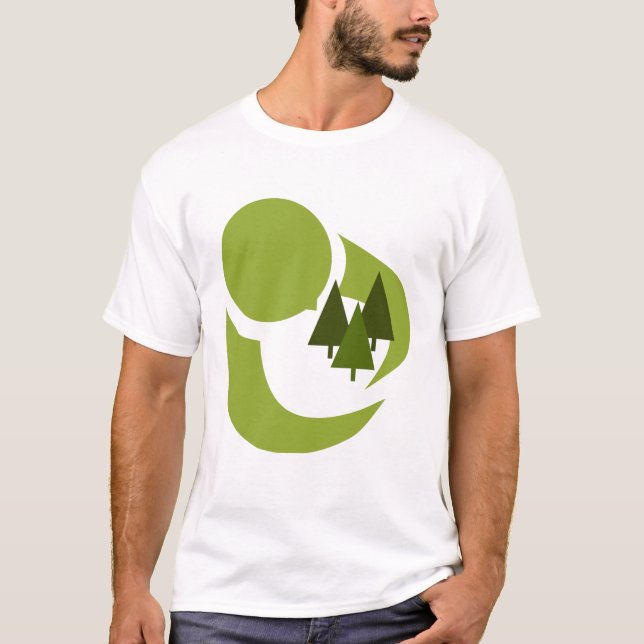 Camiseta T-shirt de Hugger da árvore (Frente)
