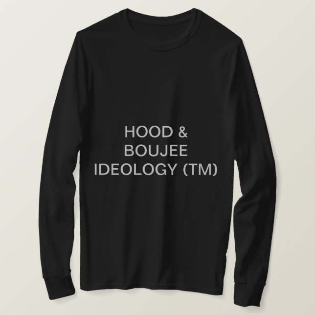 CAMISETA T-SHIRT DE IDEOLOGIA DE HOOD & BOUJEE (Frente do Design)