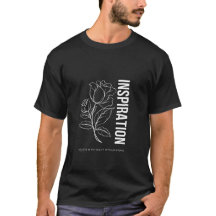 T-shirt de Inspiração Preta Moderna