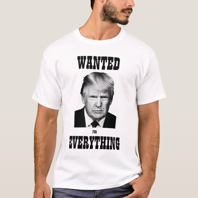 Camiseta T-Shirt de Insurreição de Poster com Trump (Frente)