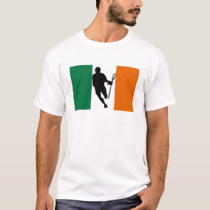 Camiseta T-shirt de IRock Ireland da bandeira do Lacrosse
