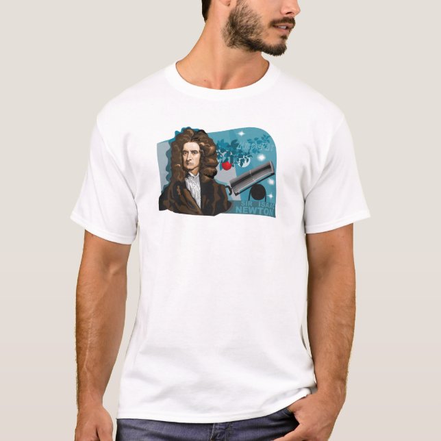 Camiseta T-shirt de Isaac Newton (Frente)