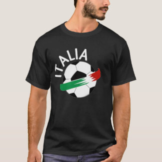 Camiseta T-Shirt de Itália Negra. 01