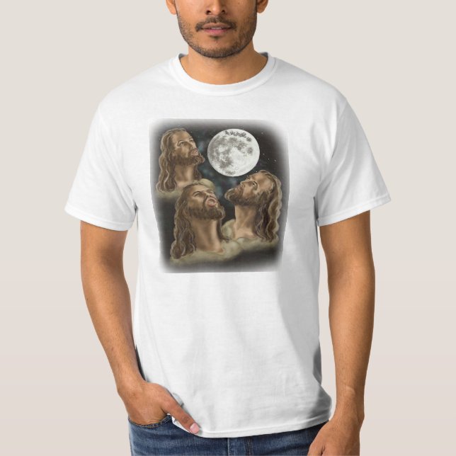 Camiseta T-shirt de Jesus da lua (Frente)