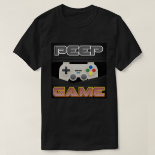 Camiseta T-Shirt de Jogo de Peep