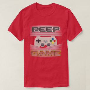 Camiseta T-Shirt de Jogo de Peep