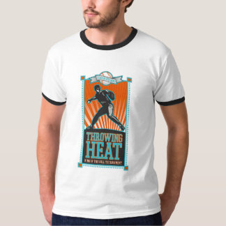 Camiseta T-shirt de jogo do basebol do calor
