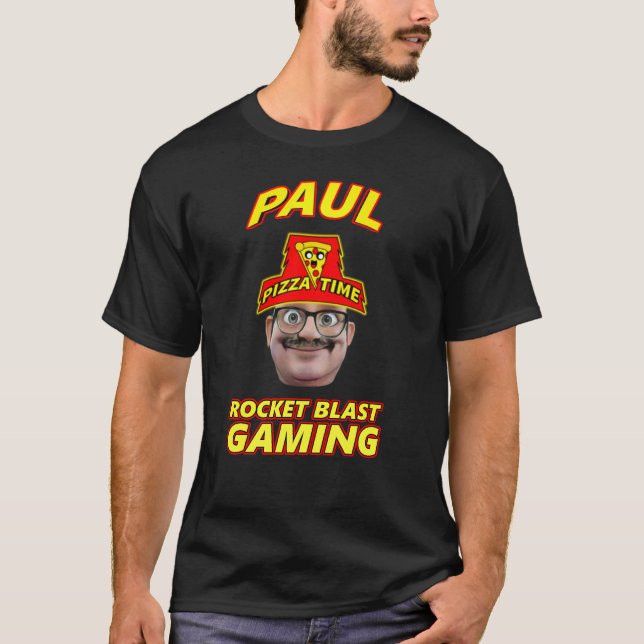 Camiseta T-Shirt de Jogos de Explosão de Foguete (Frente)