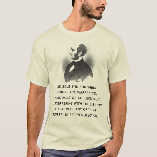 Camiseta T-shirt de John Stuart Mill (Frente)