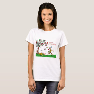 Camiseta T-shirt de Johnny Appleseed, animais e árvore de