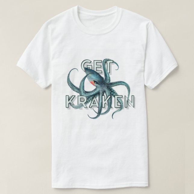 Camiseta T-shirt de Kraken (Frente do Design)